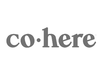 The word "co here" in large, dark gray text on a white background.